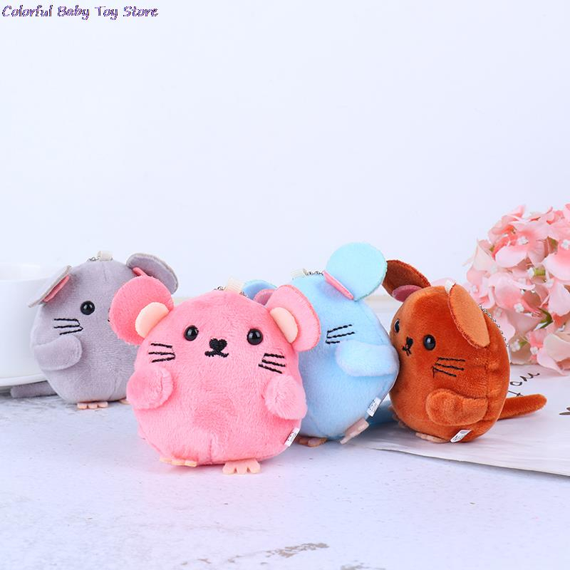 Lovely Plush Rat Toy Cute Mini Mouse Toys Stuffed Plush Animal Toy Key 