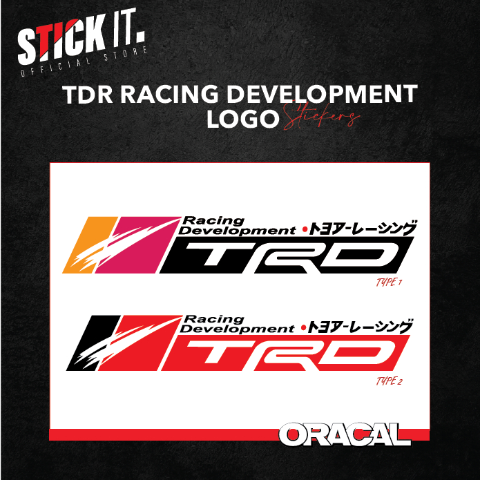 TRD RACING DEVELOPMENT CAR STICKER | Shopee Singapore
