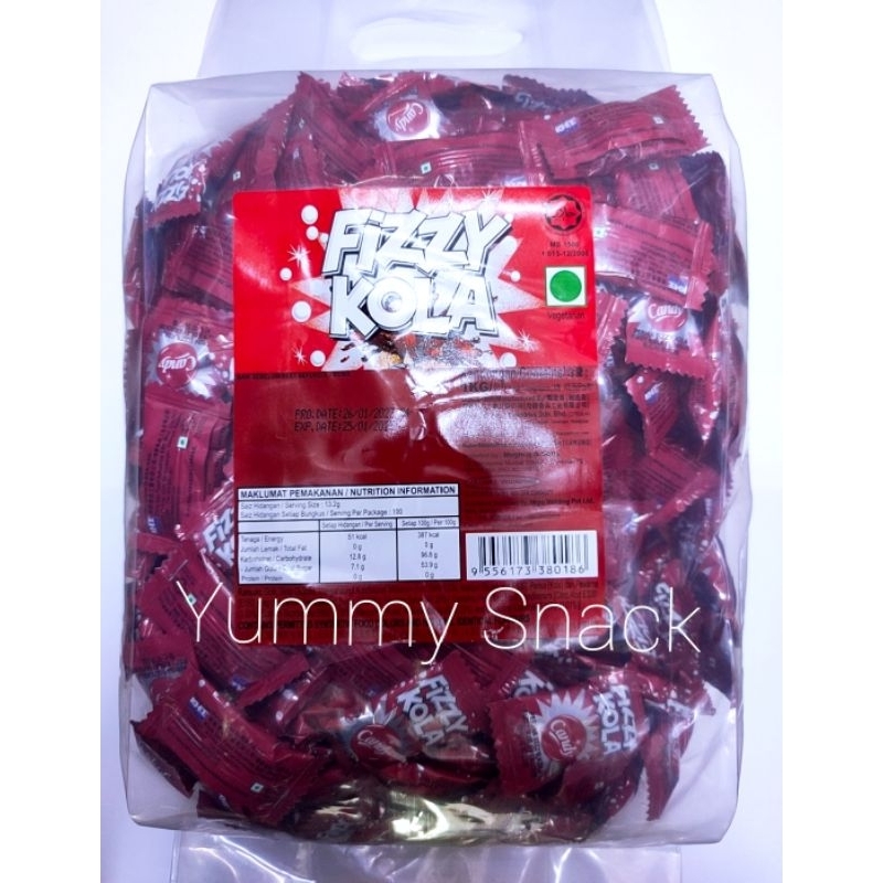 [400pcs+-] Fizzy Kola Cola Flavoured Candy Gula Gula Fizzy Kola ...