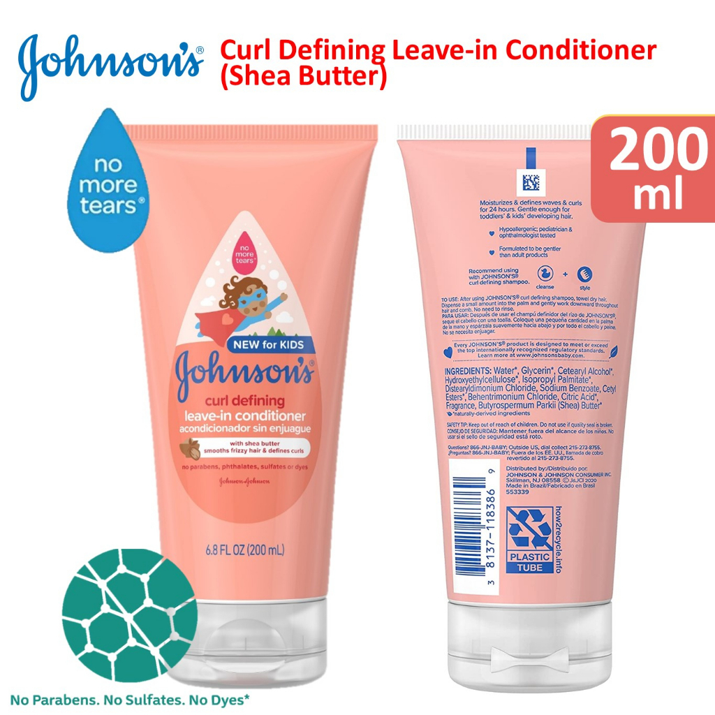 Johnson's Baby Kids Curl Defining Shampoo Leave-In Conditioner