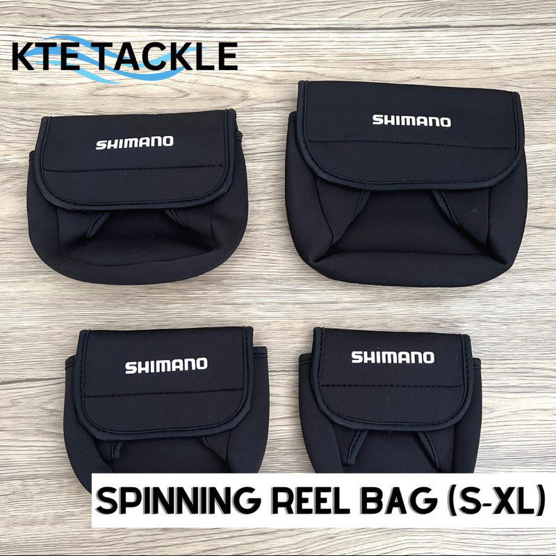 【KTE】 Shimano Logo Spinning Reel Bag Cover Daiwa AbuGarcia Fishing Reel ...