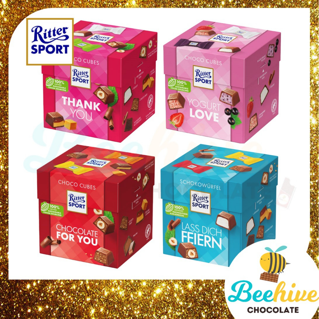 Ritter Sport Choco Cubes Chocolate 176g [Let Yourself be Celebrated
