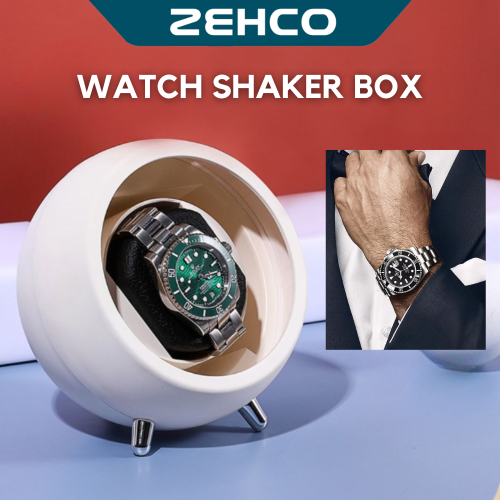 Watch Winder Automatic Rotating Watch Shaker 2 Way Power (USB/Battery