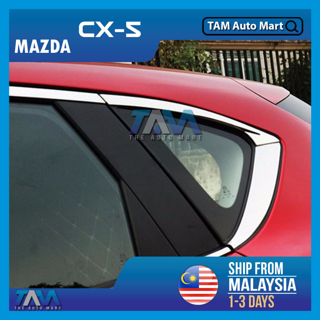 Mazda CX5 CX-5 KF (2nd Gen) Window Chrome Lining + Door Pillar Trim For ...