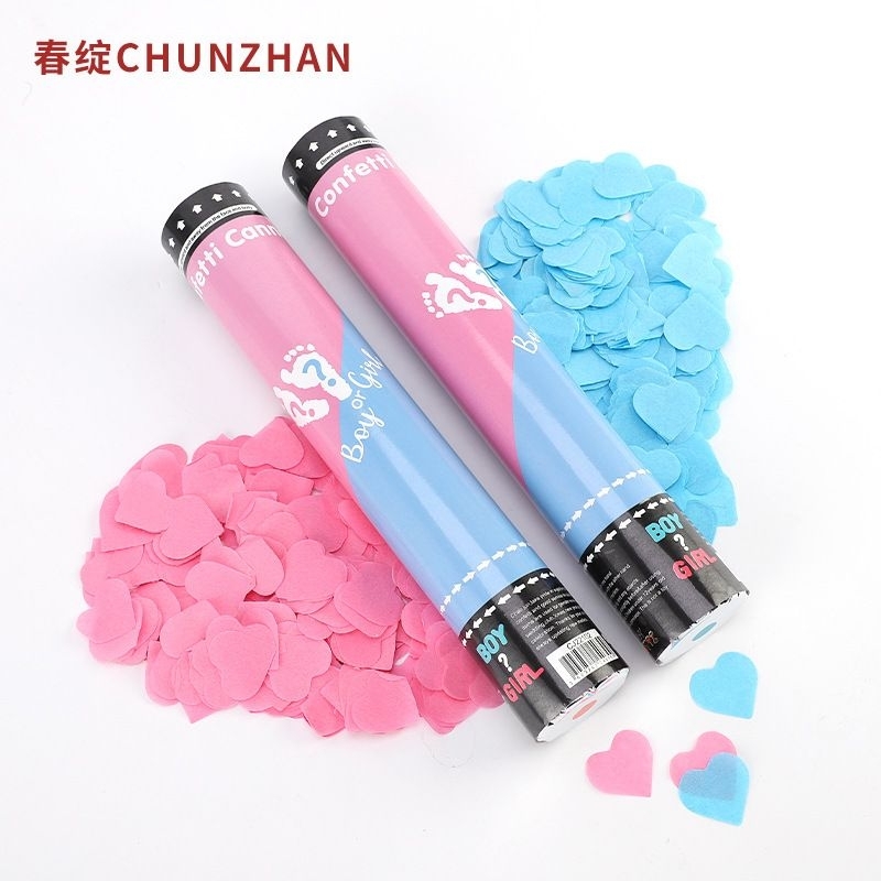 Hand Twist Gender Reveal Popper Boy or Girl 30cm Confetti Popper Baby