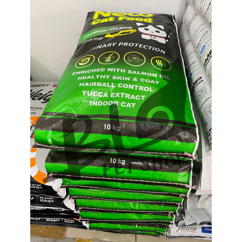 NECO Cat Food SALMON 10KG (INDOOR & URINARY CARE) / Makanan Kucing 10KG