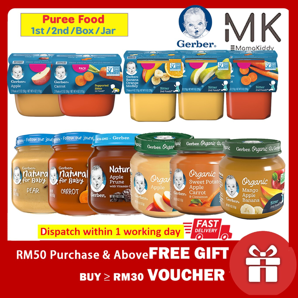 Gerber 1st hot sale foods list