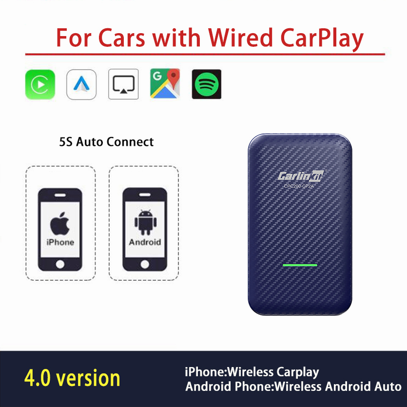 Carlinkit Wireless CarPlay android car player CP2A Adapter Android Auto ...