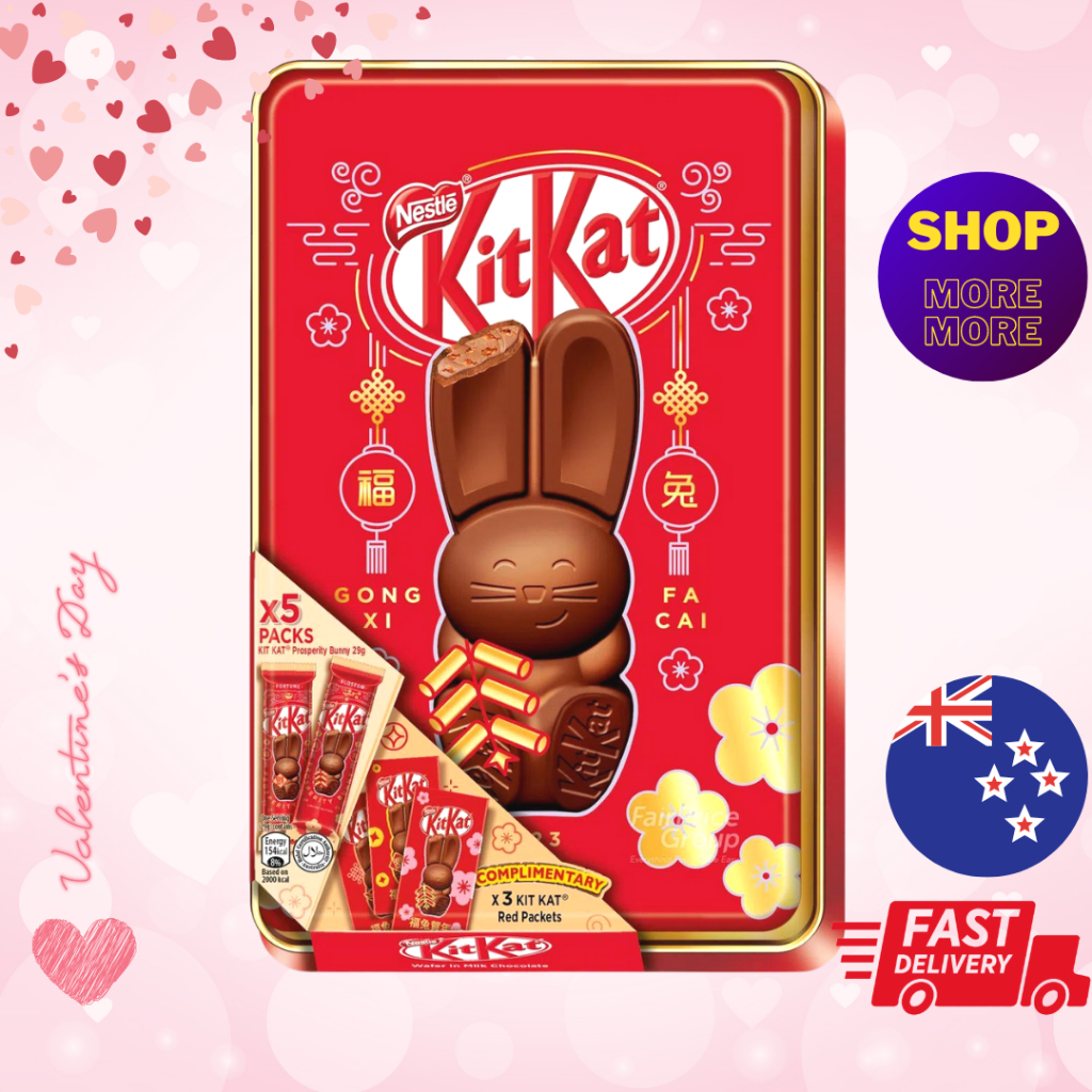 Limited KITKAT Bunny Rabbit TikTok Viral Bunny Chocolate Tin 145G (5x29G) Shopee Singapore