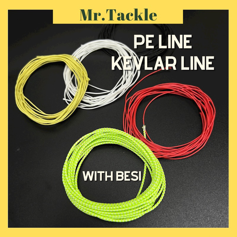MR.T】3meter KEVLAR Line PE Line Fast Jig Slow Jig Assist Hook Kevlar Line  with Besi Assist Line Fishing Line