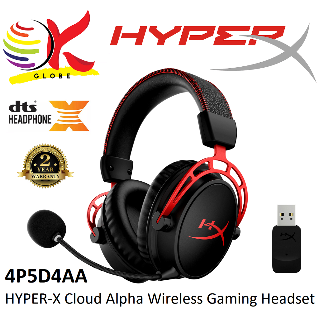 HYPER-X HYPERX CLOUD ALPHA WIRELESS GAMING HEADSET HEADPHONE WITH NOISE ...