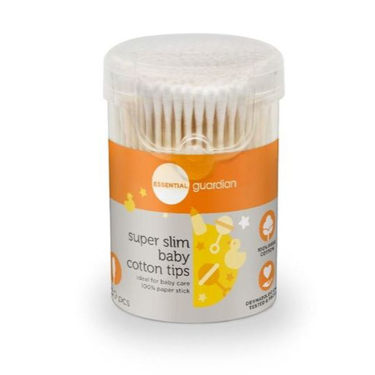 GUARDIAN Super Slim Baby Cotton Tips 200s Small Ear Baby Ear Buds Paper ...
