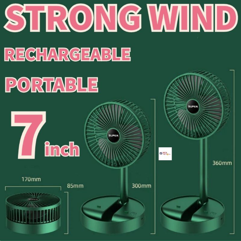Super Fan Adjustable Mini Fan Kipas Small Cooling Handy Desk Home ...