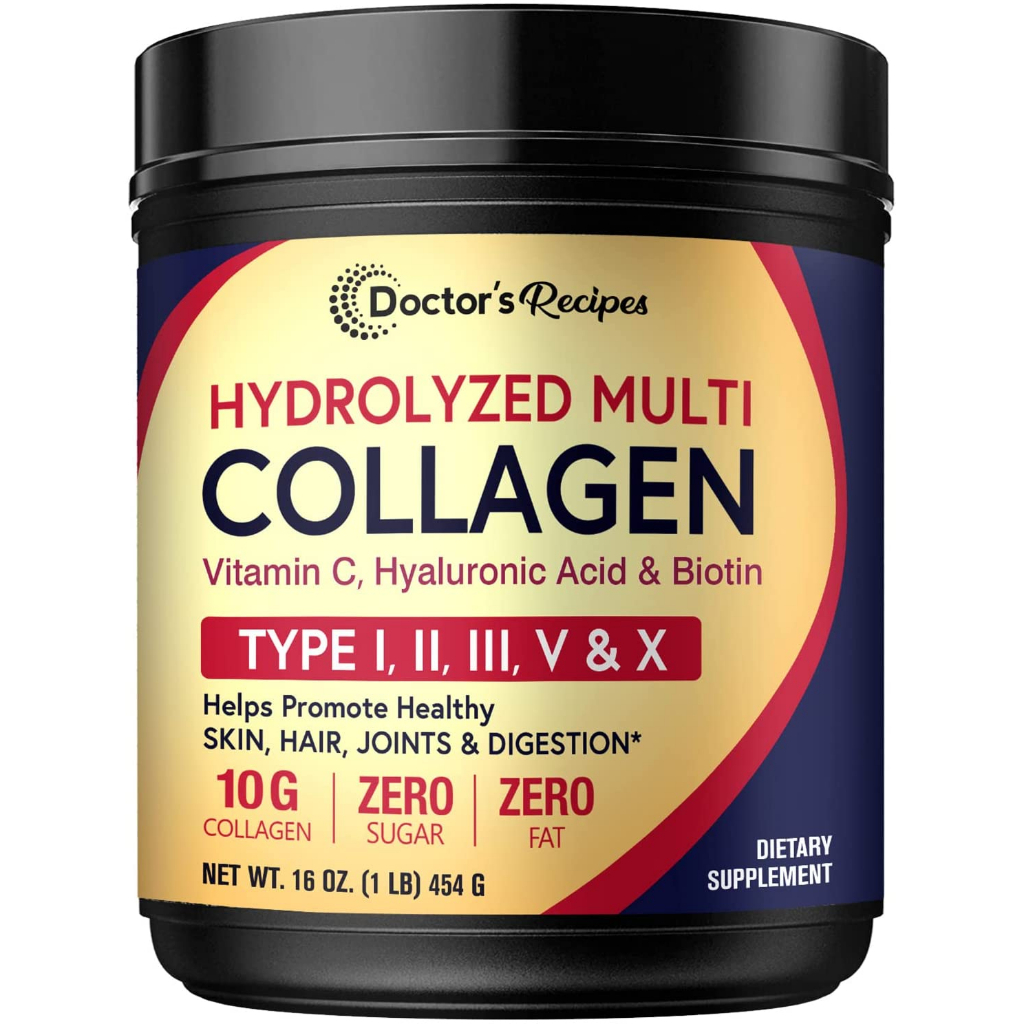 Multi Collagen Peptides 16oz Powder, Collagen Vitamin C, Biotin ...