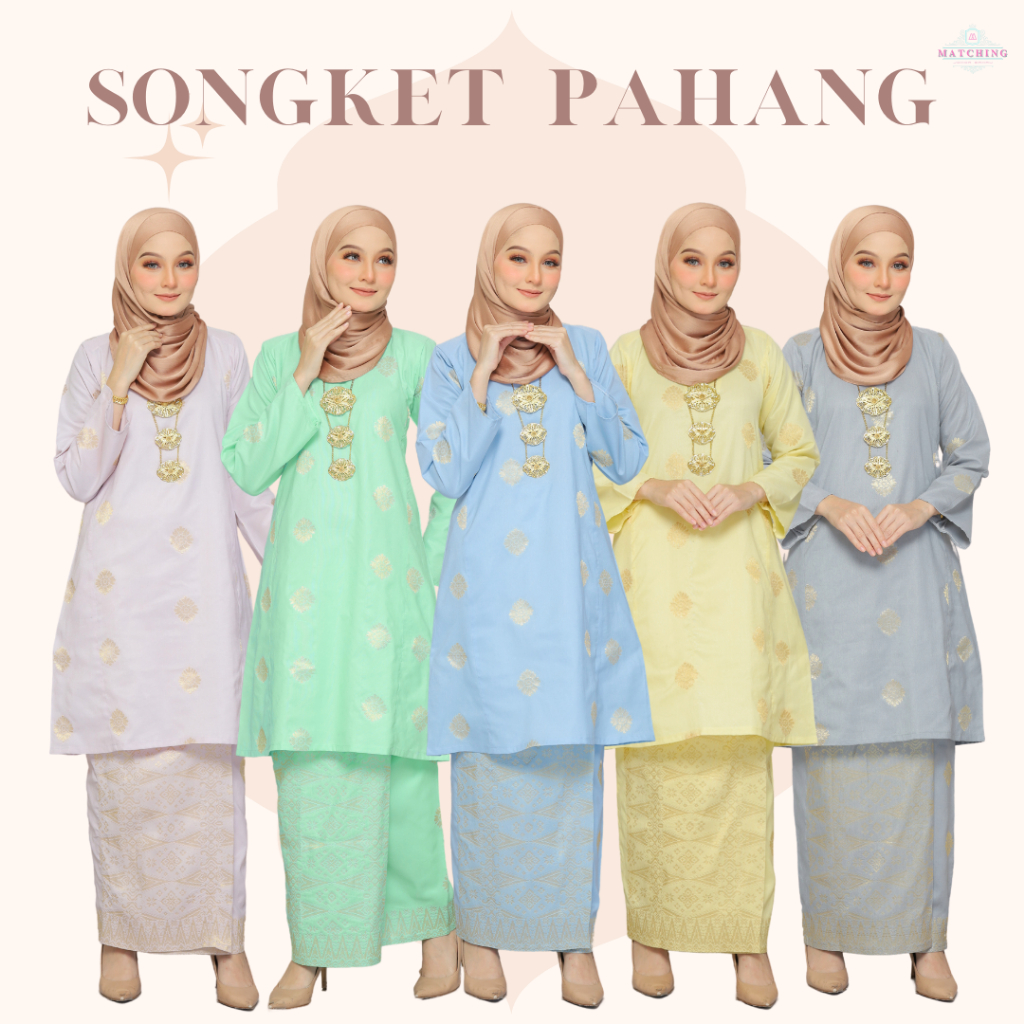 Songket PAHANG EXCLUSIVE (PASTEL) | Shopee Singapore