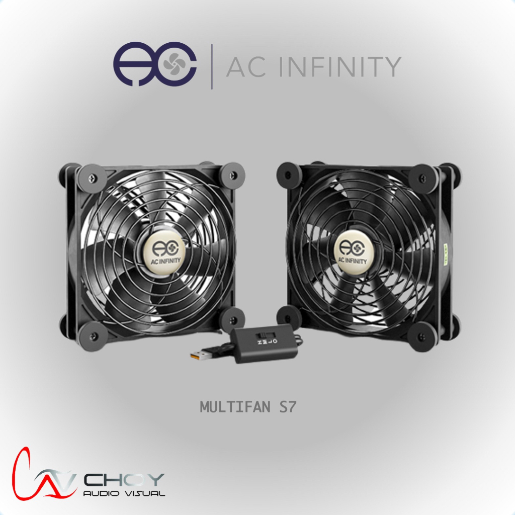 AC INFINITY MULTIFAN S7 Dual 120mm Quiet USB Cooling Fan Shopee Singapore