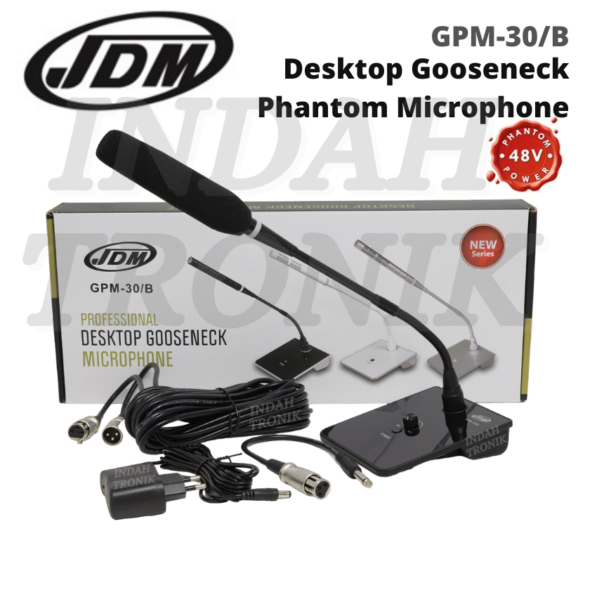 JDM GPM-30B Desktop Gooseneck Table Microphone Conference Mic Ceramah ...