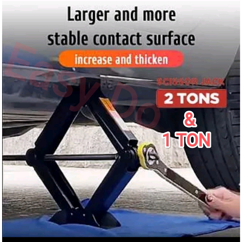 Heavy Duty DIY Car Scissor Jack Stabilizer with Handle Lift Scissors