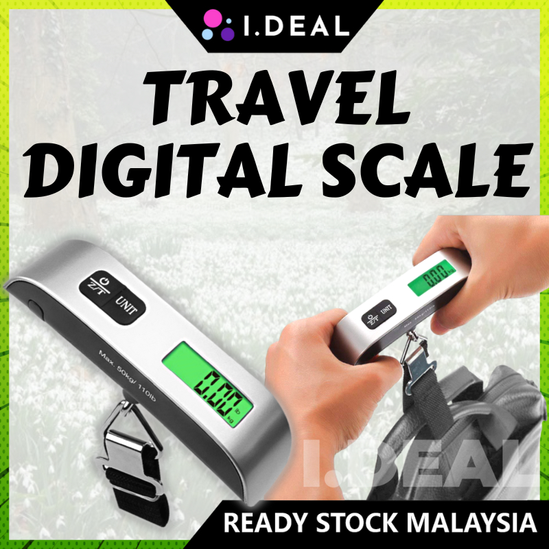 IDEAL 50kg 100lb Weight Scale Luggage Scale Weight Scale Digital Hanging Penimbang Luggage