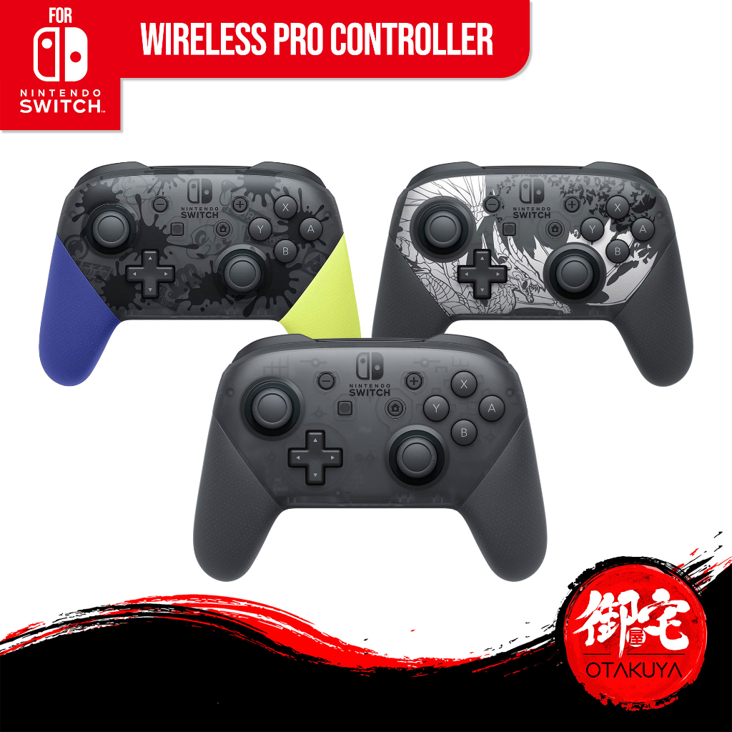 Nintendo Switch Official Pro Controller (Classic Black / Monster