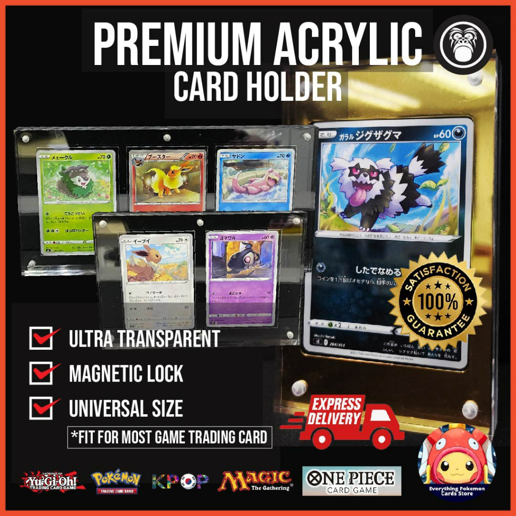 Acrylic Card Display Card Holder Glass Photo Frame Kad KPOP Kad Pokemon ...