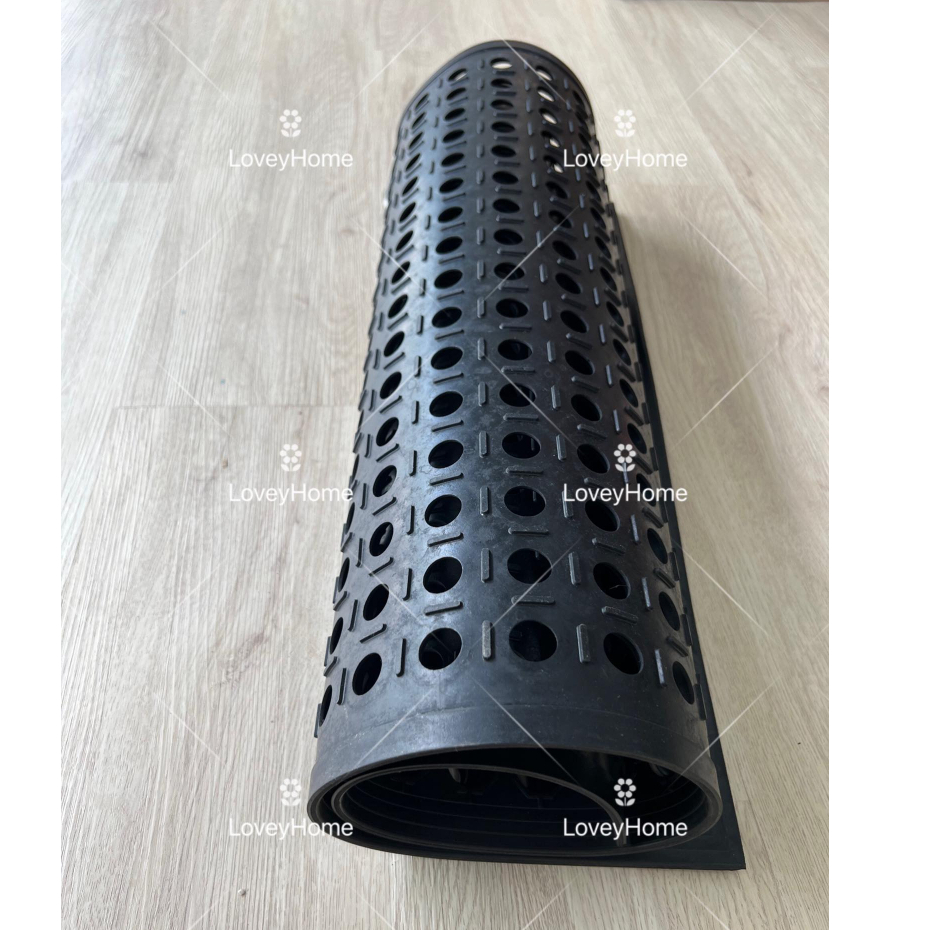2x3 3x5 Black Rubber Floor Mat Non Slip Anti Grease Pelapik Kaki Tikar ...