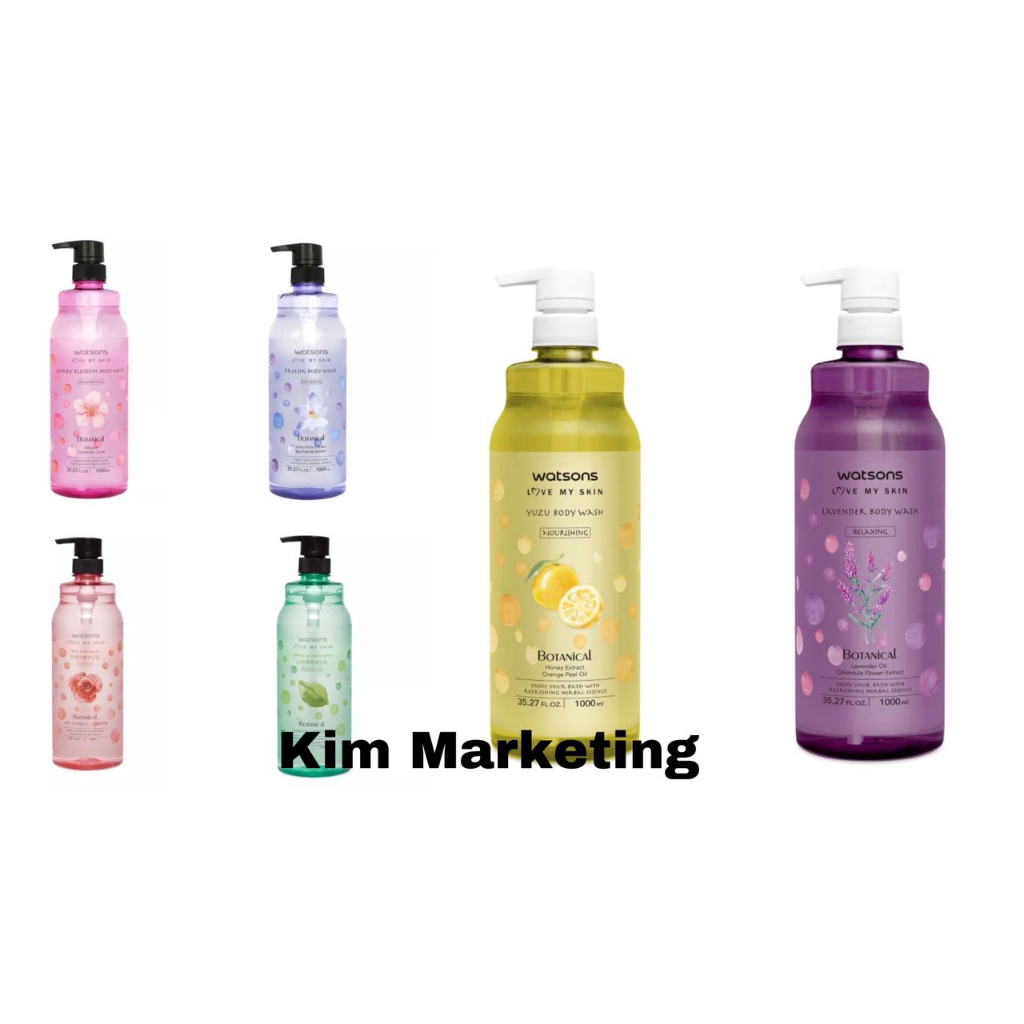 NEW Variant Watsons Body Wash /Body Bath White Tea/Cherry Blossom/Rose