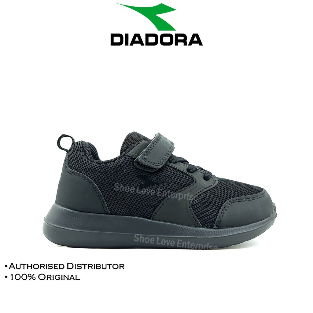 Diadora black school shoes clearance