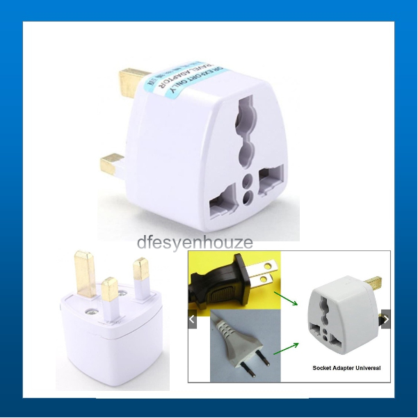 3 Pin Conversion Plug Universal Adapter Socket Adapter Plug (1pc