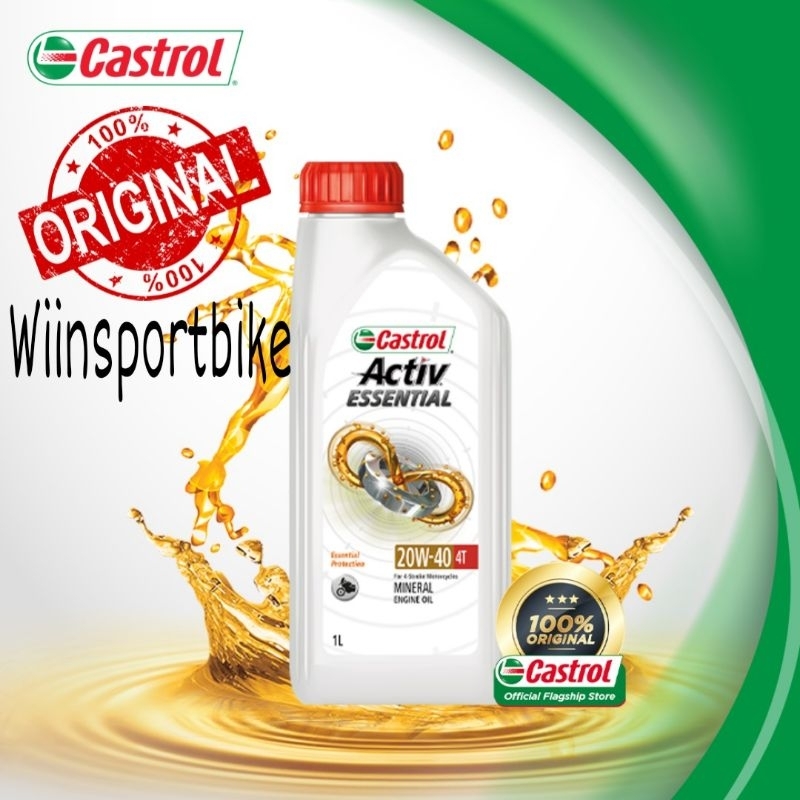 100 Castrol Putih 20-40W 1Liter | Shopee Singapore