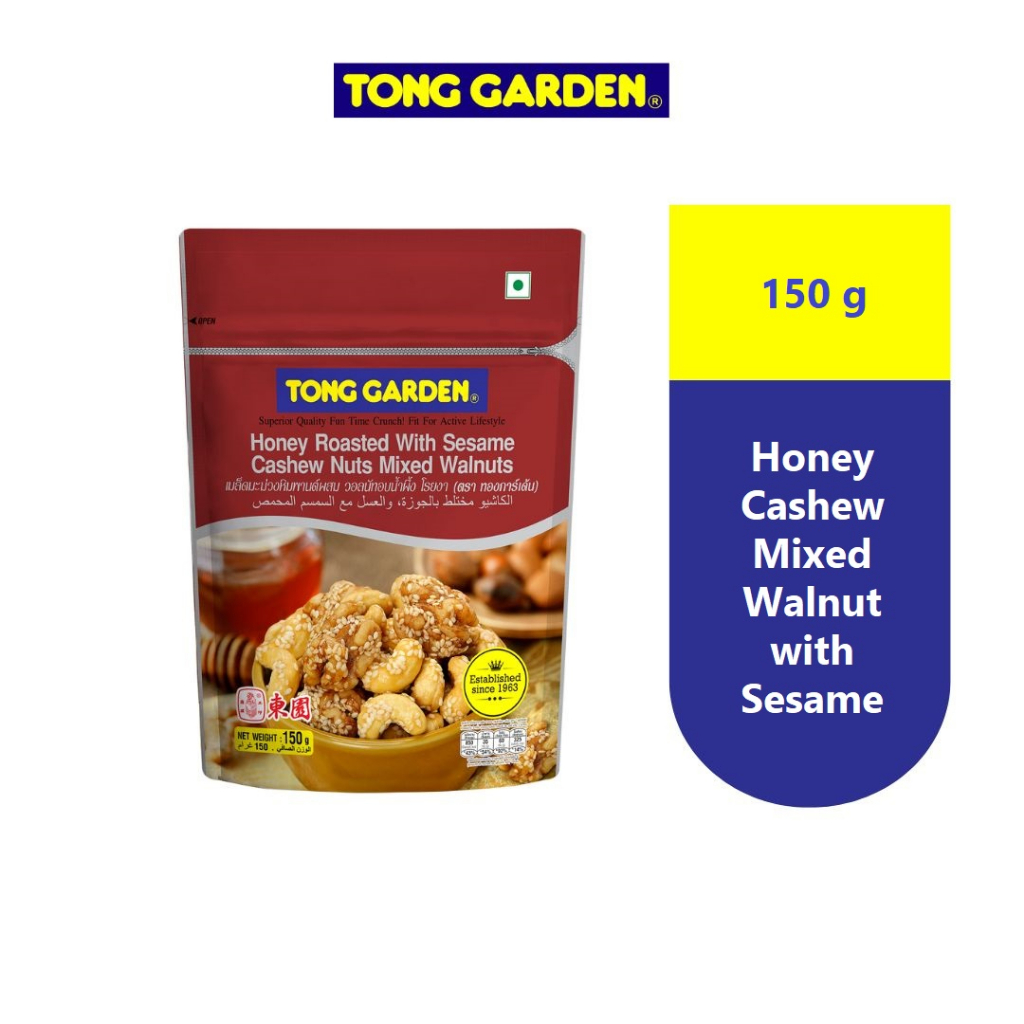Tong Garden Honey Roasted Cashew Nuts Mixed Walnuts With Sesame (150g