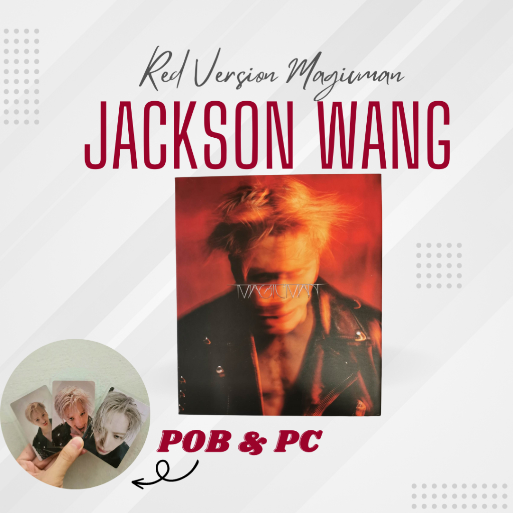 JACKSON WANG MAGIC MAN ALBUM (RED VERSION WITH POB) Shopee Singapore
