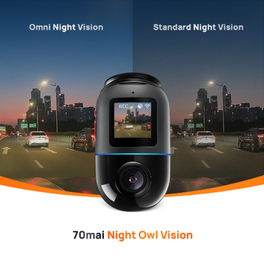 70mai Omni X200 360 Dashcam 4G ADAS & GPS AI Motion HDR Night