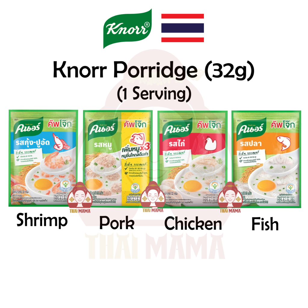 Jok Instant Porridge Fish Flavour – Knorr 32g (pack of 12