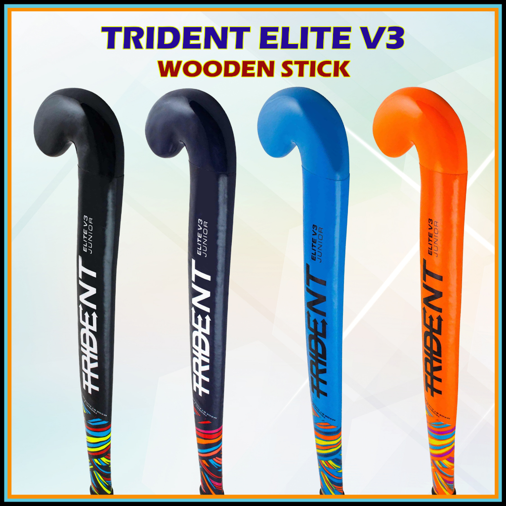 Trident Elite V3 Maharadja Senior Junior Wooden Hockey Stick Kayu Hoki