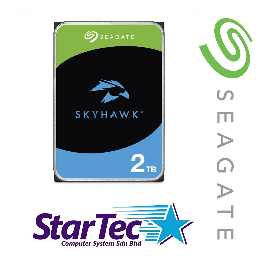 SEAGATE SKYHAWK 2TB HARD DISK DRIVE SATA 3.5" SURVEILLANCE HDD