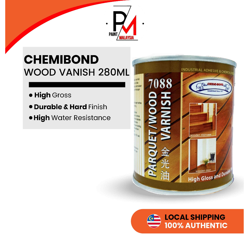 Wood Varnish Parquet Varnish Wood Shellac Syelek Kayu Botol Kecil 280ML