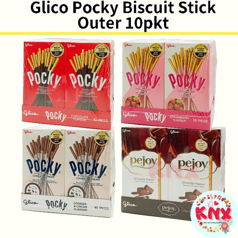 Glico Pocky Pejoy Biscuit Stick Coated Chocolate 47g,40,45g | Shopee ...