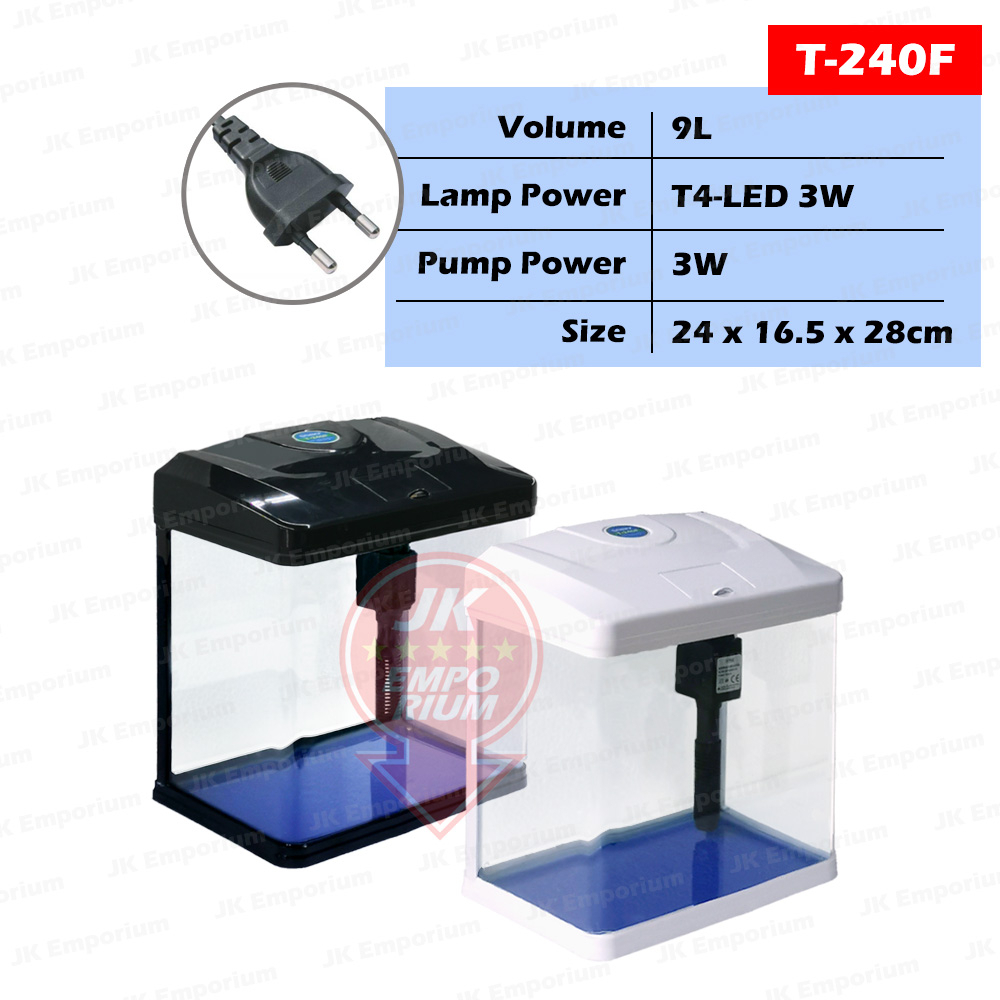 Sobo Small Aquarium Kit Complete Set With LED Light Pump Filter T-240F ...