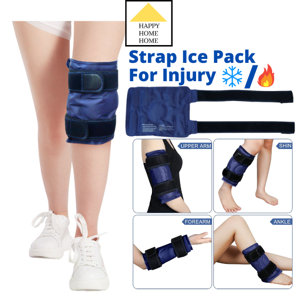 HHH Reusable Double Strap Medical Ice Pack Gel For Injury Warm Up