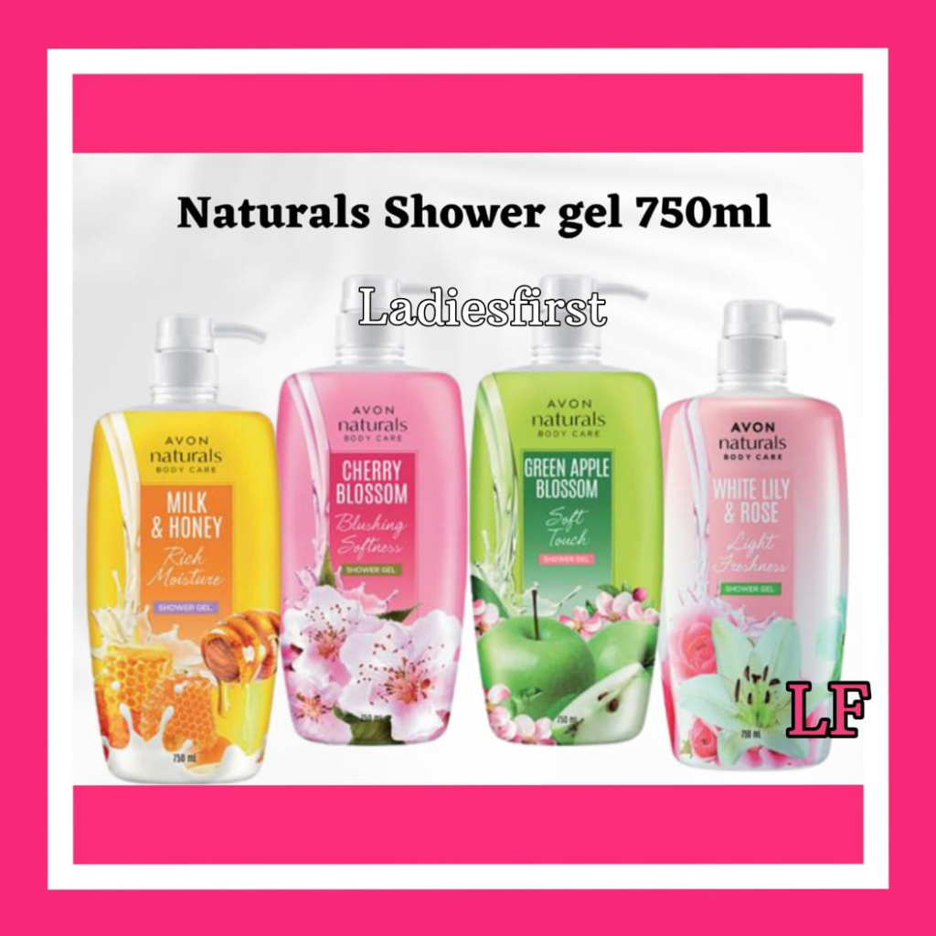 AVON Naturals Shower Gels 750ml(ladiesfirst) Shopee Singapore