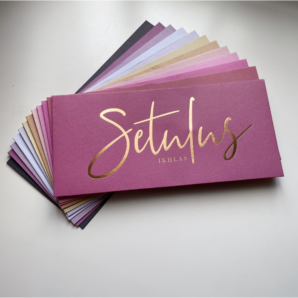 Premium Sampul Raya SETULUS IKHLAS) with Rose Gold Foil Stamping