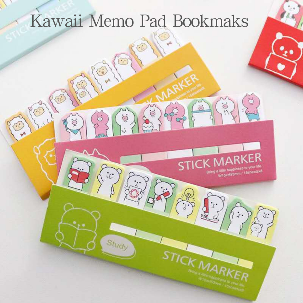 Cute Cartoon Index Label Sticker Writable Bookmark Label Sticker ...