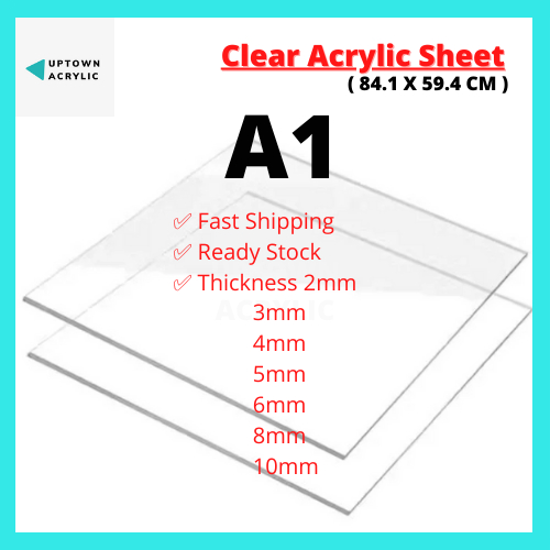 Plexiglass Clear Acrylic Board, Organic Olastic Sheet, 6mm 8mm And