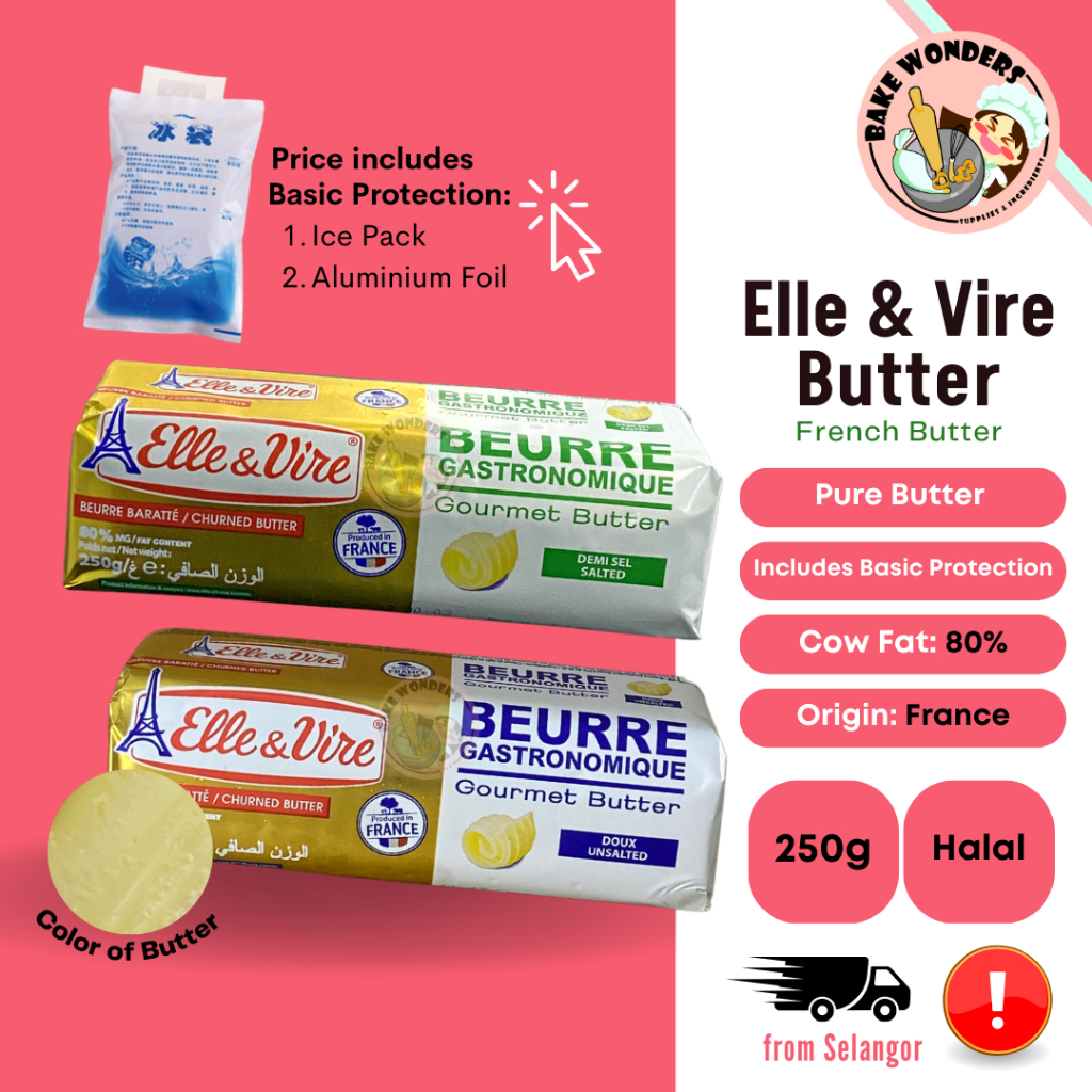 [ Chill ] Elle & Vire Butter French Butter Elle & Vire Salted Butter