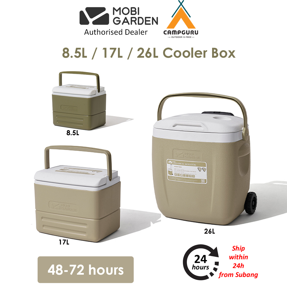 Mobi Garden Cooler Box Camping Ice Box Portable Camping Outdoor (8.5L / 17L / 26L) Shopee