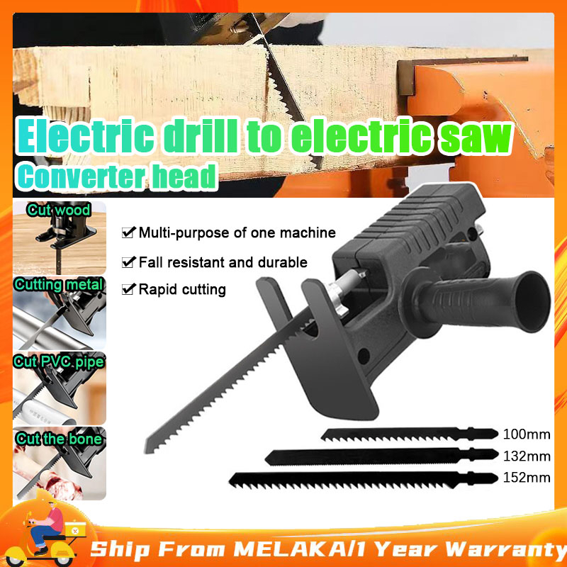 Portable Reciprocating Saw Adapter Set, Change Electric Drill Into