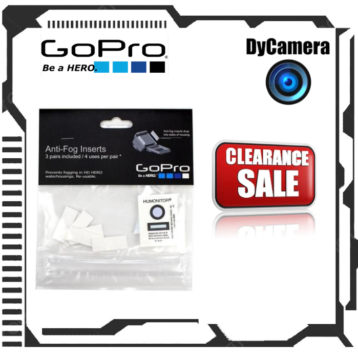 GoPro ANTIFOG Inserts ( ORIGINAL SEALED PACK ) Shopee Singapore