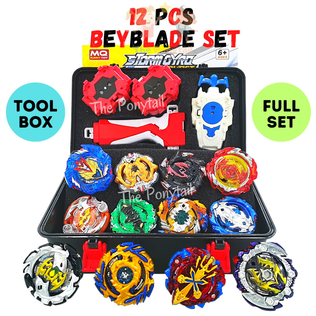 Beyblade X Gasing Beyblade Set Box Launcher Bayblade Stadium Burst ...