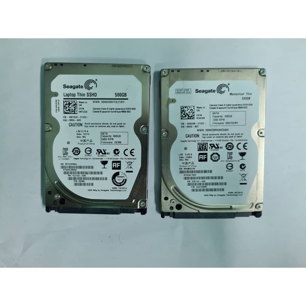 SEAGATE 500GB LAPTOP THIN HDD /32MB CACHE/ LAPTOP HARD DRIVE(ST500LM021 ...